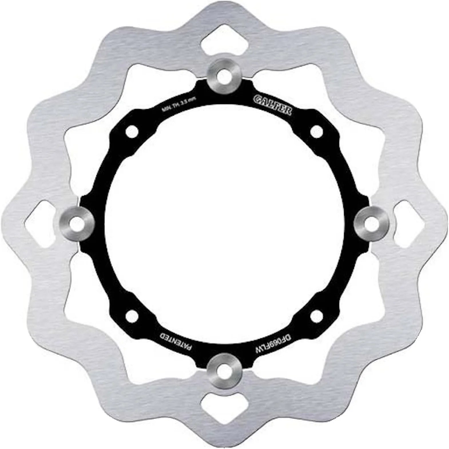 Rear Floating Wave Brake Disc - Galfer Compatible With Hm Crf 250 R (2009)
