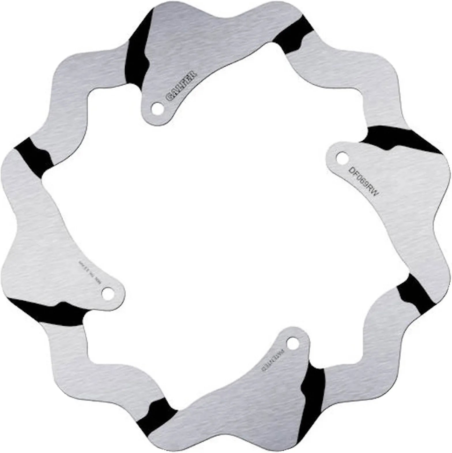 Rear Fixed Grooved Wave Brake Disc - Galfer Compatible With Hm Easy 230 F Motard (2004)