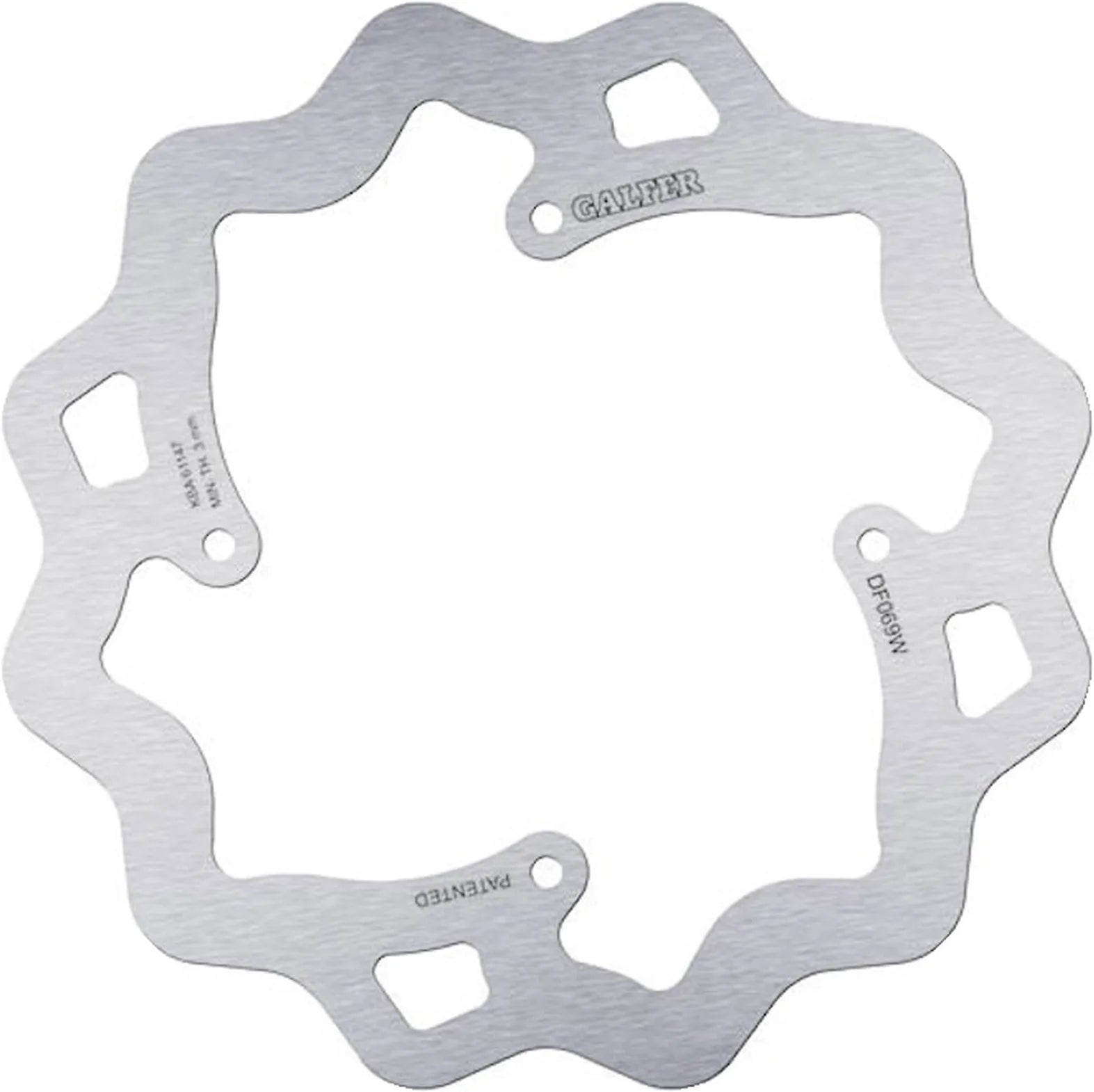 Rear Fixed Wave Brake Disc - Galfer Compatible With Hm Cre F 490 X (2007)