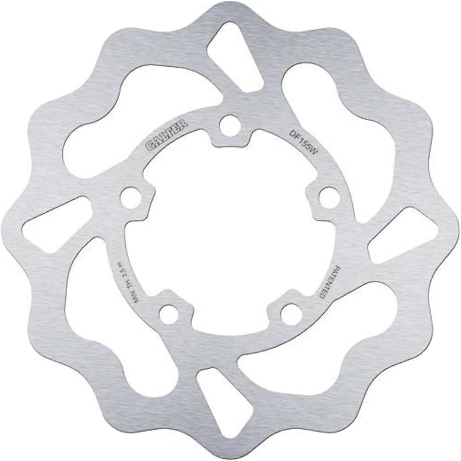 Rear Fixed Wave Brake Disc - Galfer Compatible With Kawasaki Zx 9R Ninja (1996-1997)