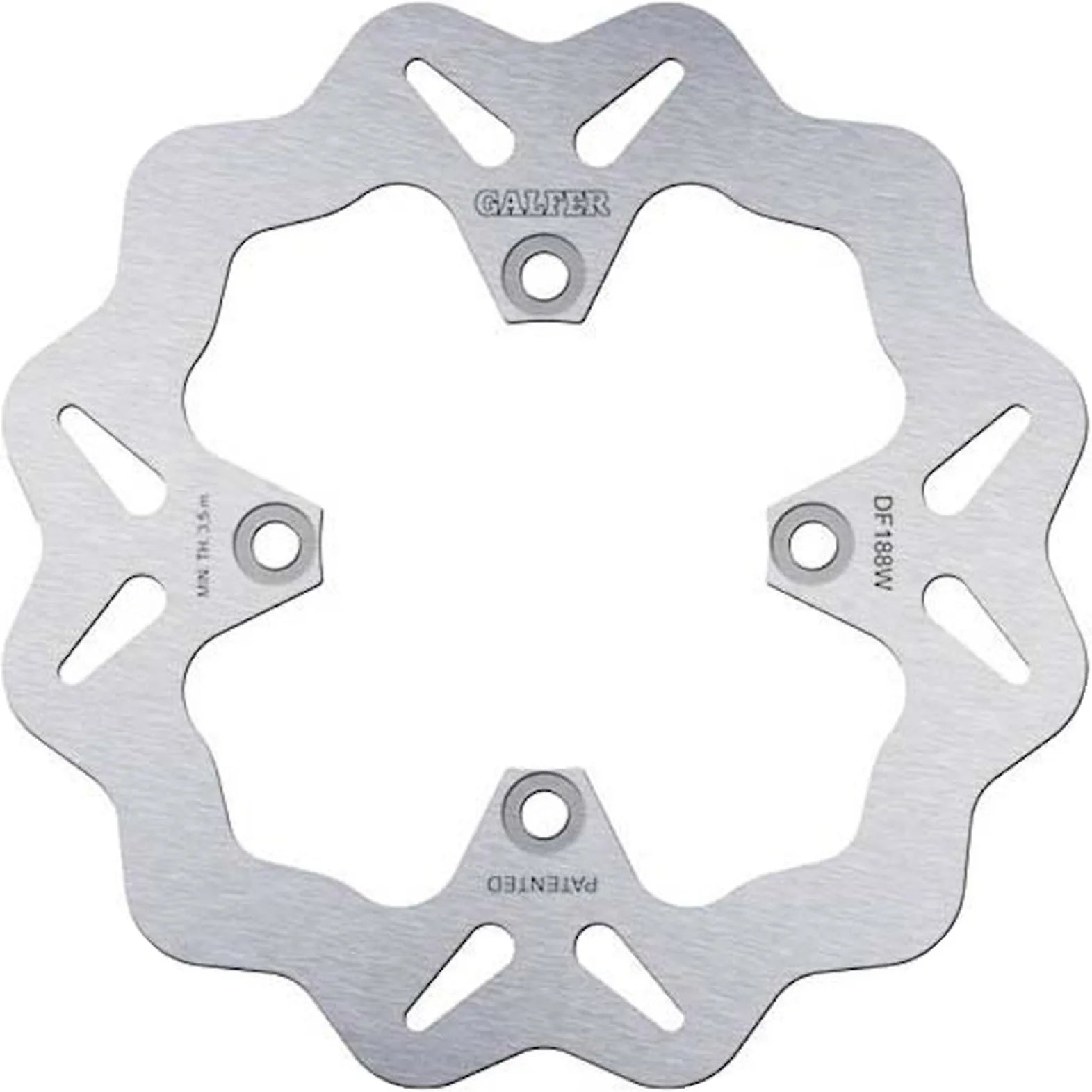 Rear Fixed Wave Brake Disc - Galfer Compatible With Kawasaki Zx 600 Ninja Zx-6 (1993-1994)