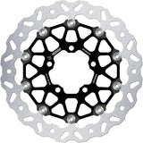 Front Floatech Wave Brake Disc - Galfer Compatible With Kawasaki Gtr 1400 Grand Tour (2010)