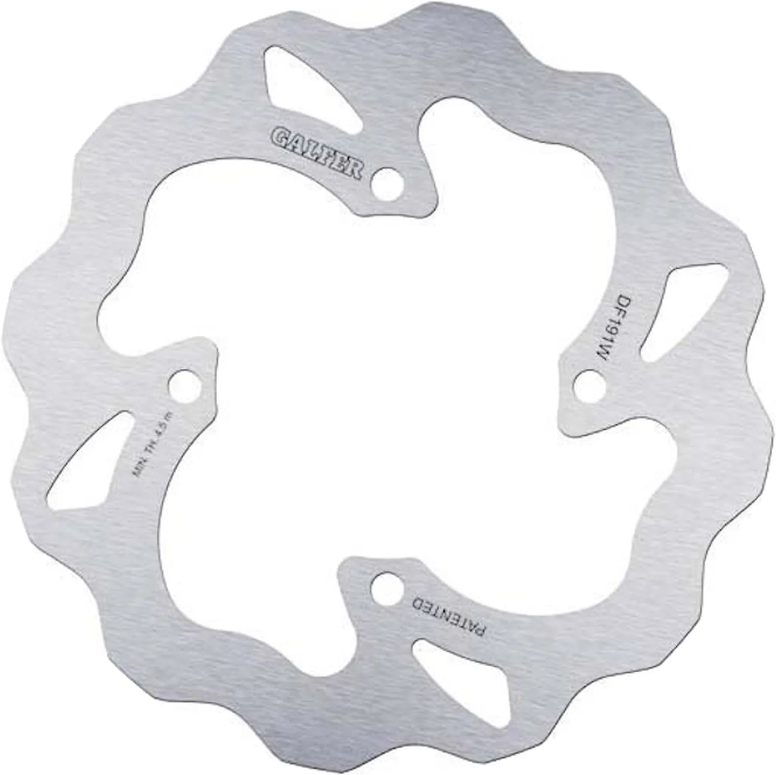 Rear Left Fixed Wave Brake Disc - Galfer Compatible With Kawasaki Versys 650 (2006-2014)