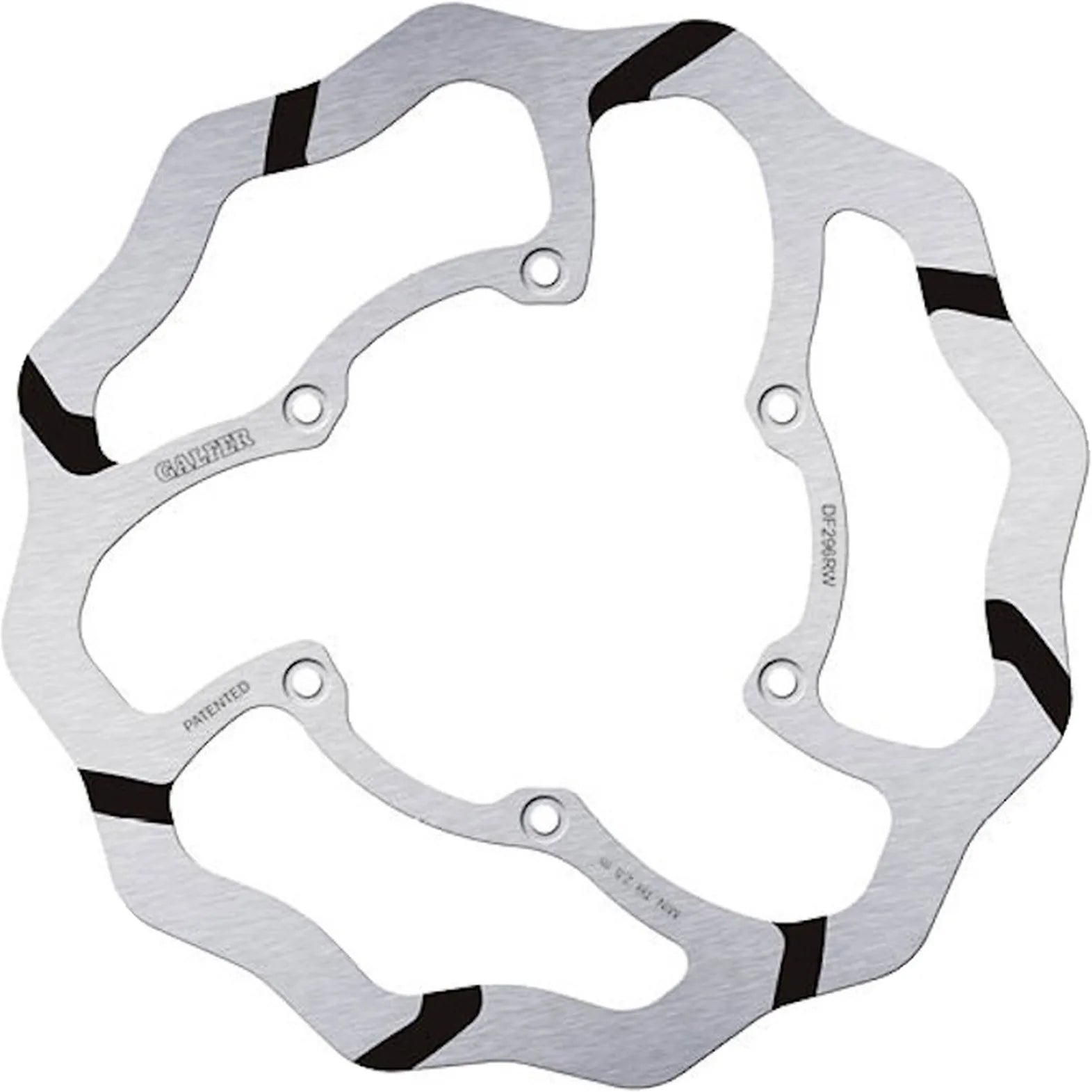 Front Fixed Grooved Wave Brake Disc - Galfer Compatible With Fantic Motor Xxf 250 Black (2024)