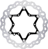Front Floating Oversized Wave Brake Disc - Galfer Compatible With Fantic Motor Xef 450 Black (2024)