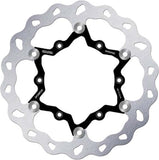 Front Floating Wave Brake Disc - Galfer Compatible With Fantic Motor Xef 250 4T Black (2024)