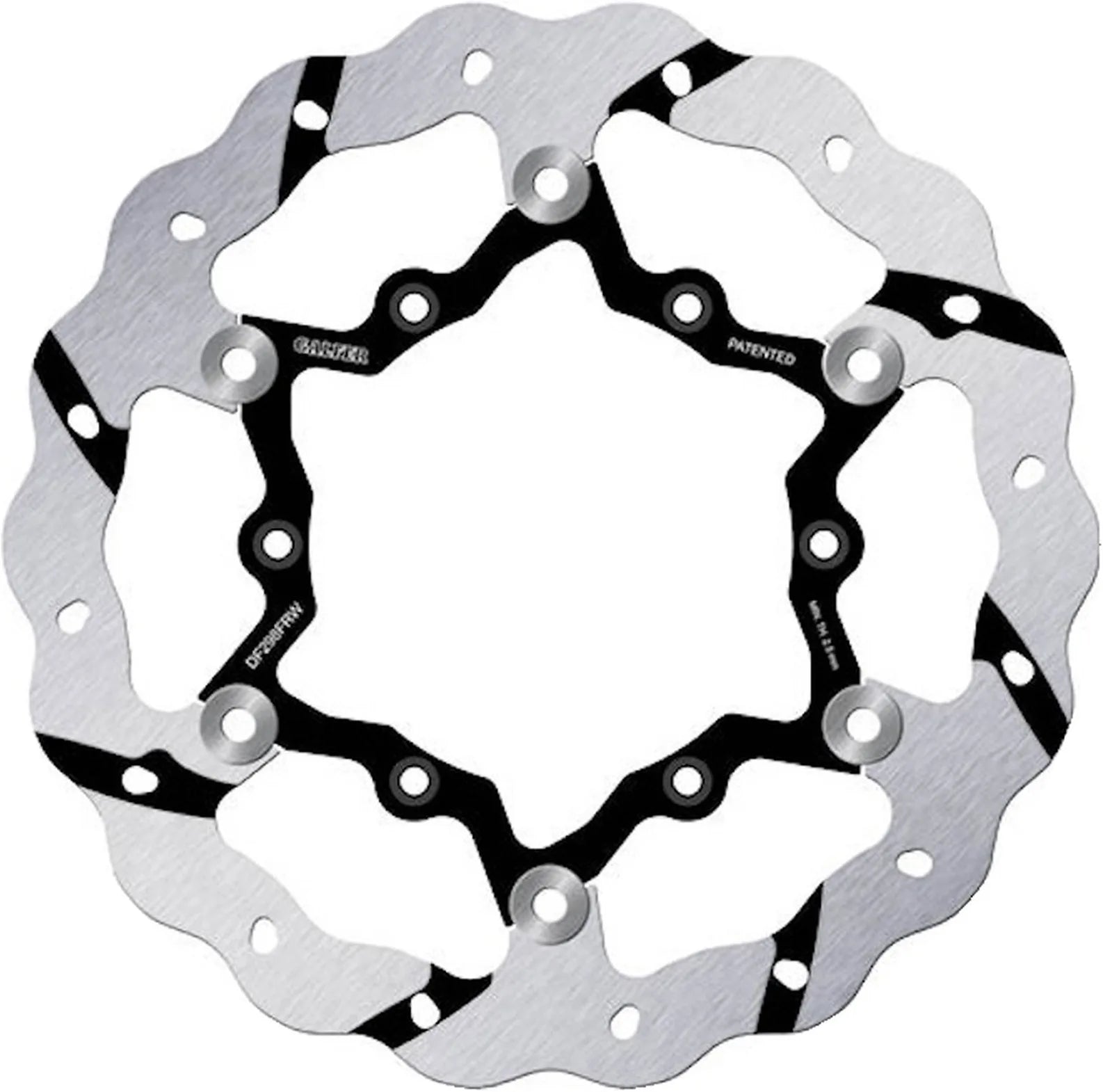 Front Floating Grooved Wave Brake Disc - Galfer Compatible With Fantic Motor Xx 250 (2021-2023)