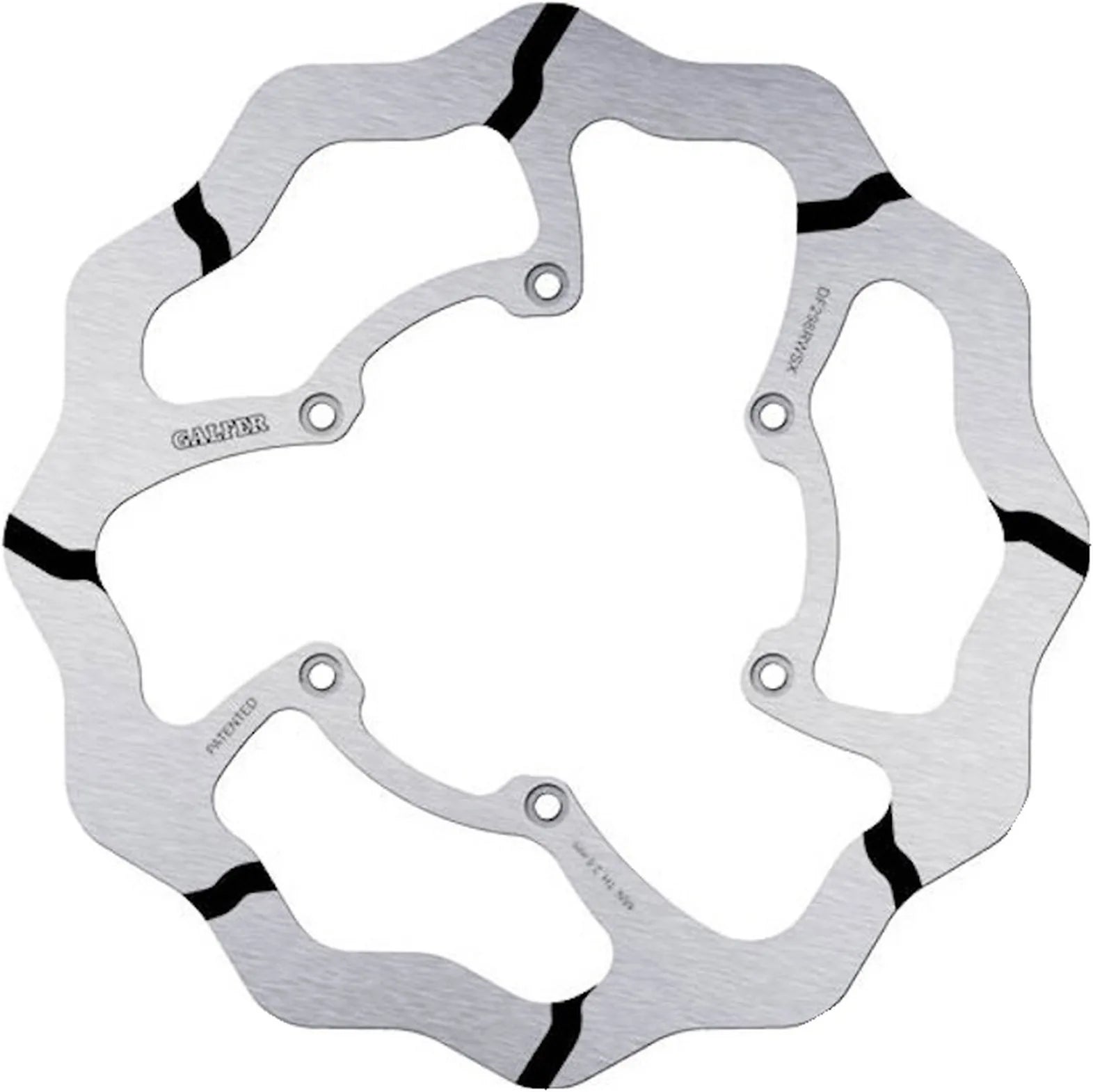 Front Fixed Oversized Grooved Wave Brake Disc - Galfer Compatible With Fantic Motor Xe 125 2T (2021)