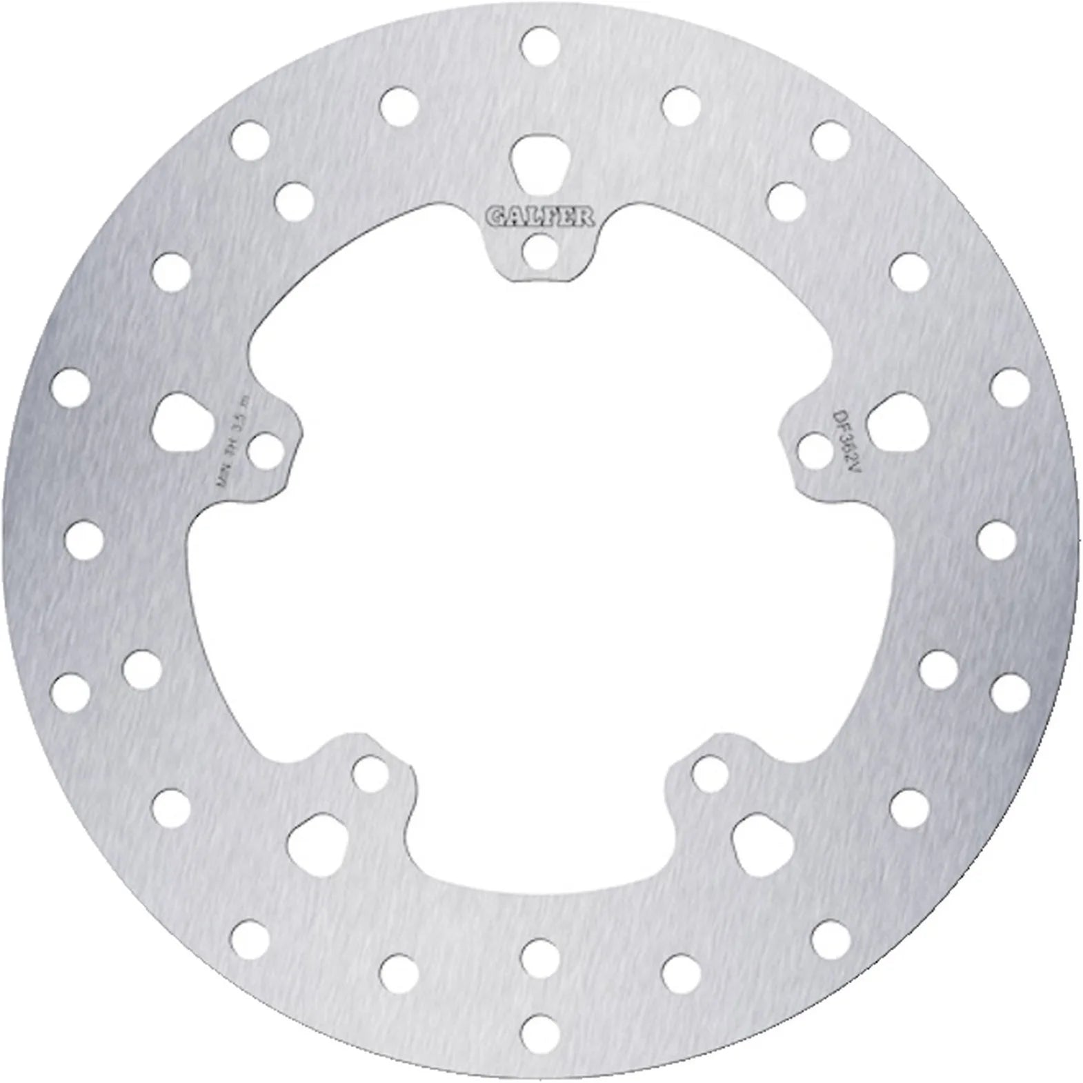Rear Fixed Round Brake Disc - Galfer Compatible With Gilera Dna 50 G