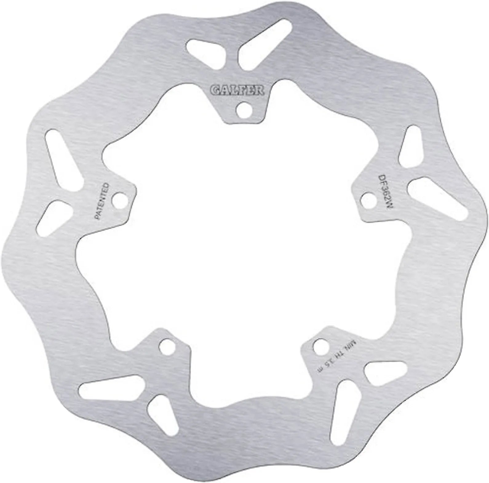 Rear Fixed Wave Brake Disc - Galfer Compatible With Gilera Dna 50 H