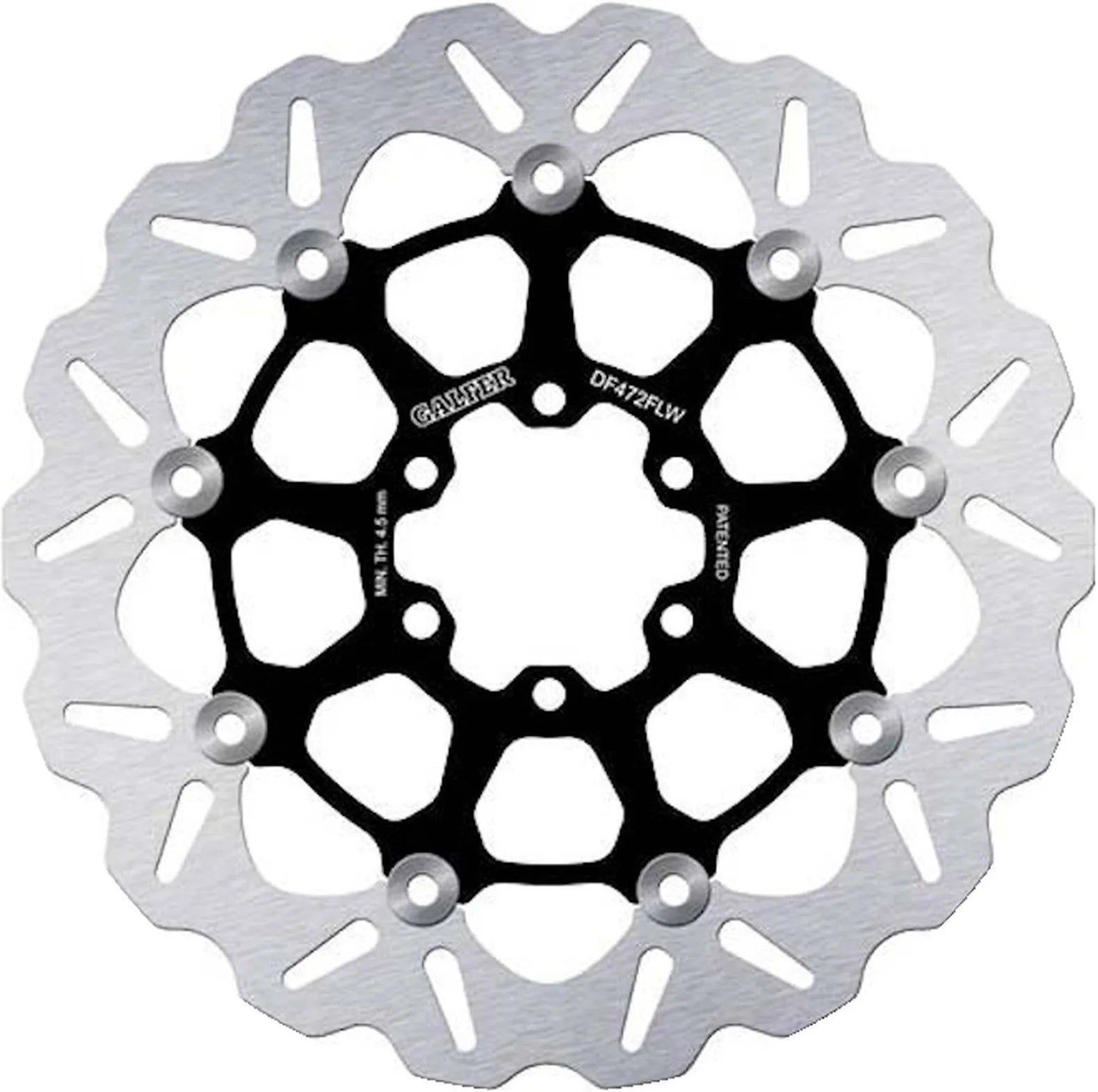 Front Floating Wave Brake Disc - Galfer Compatible With Victory Cross Roads 1500 (2010)