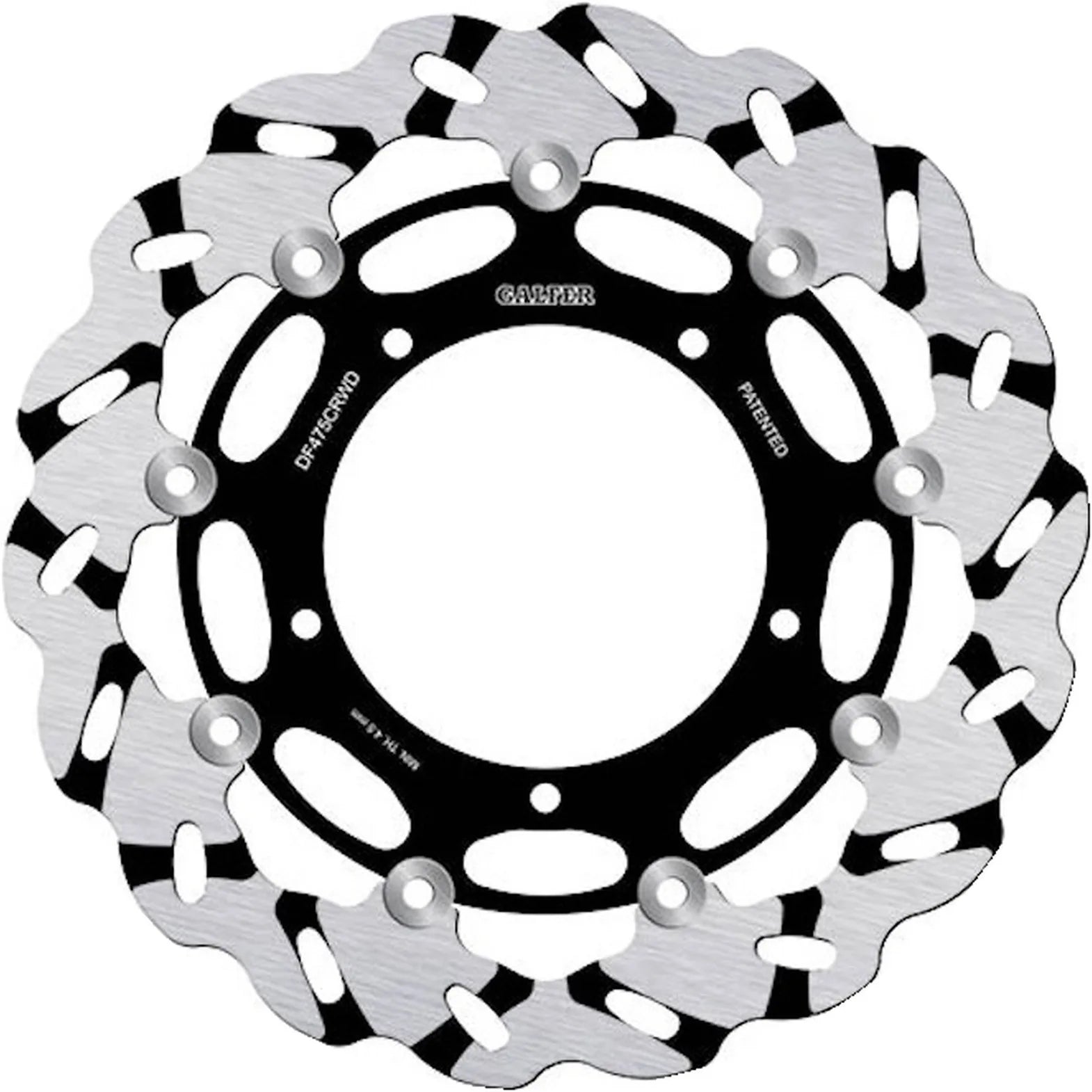 Front Floating Grooved Wave Brake Disc - Galfer Compatible With Yamaha Yzf-R6 600 Race (2021-2023)