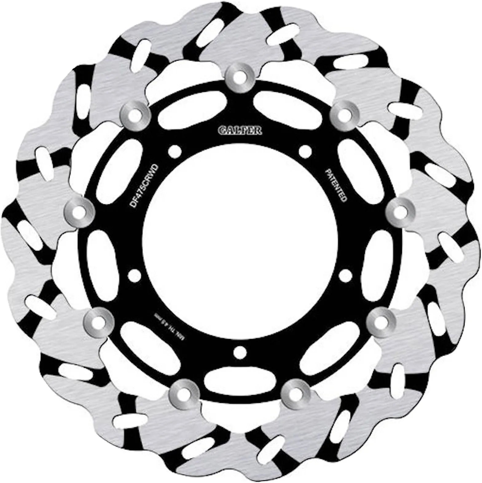 Front Floating Grooved Wave Brake Disc - Galfer Compatible With Yamaha Yzf-R6 600 Race (2021-2023)