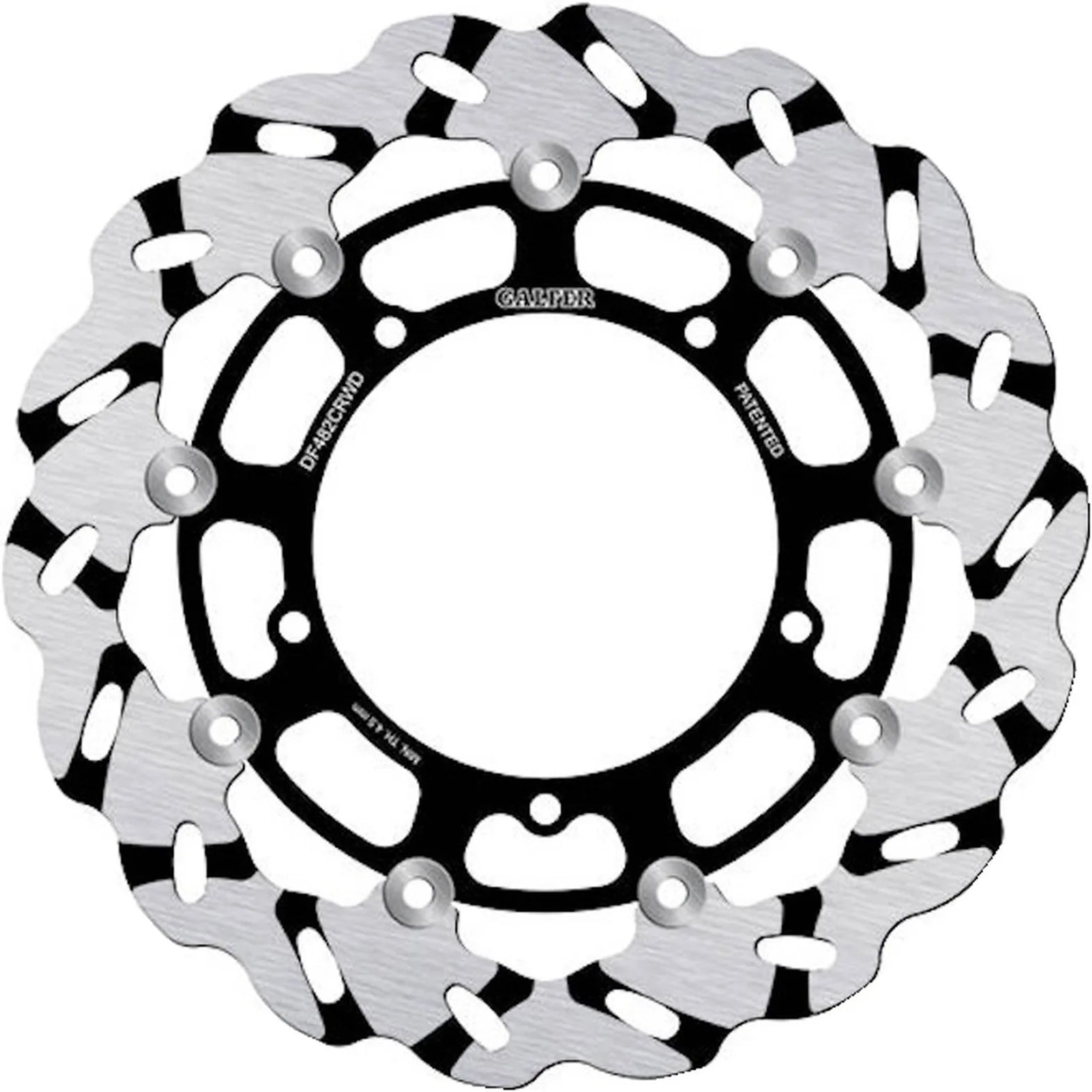 Front Floating Grooved Wave Brake Disc - Galfer Compatible With Yamaha Yzf-R6 600 (2006-2007)