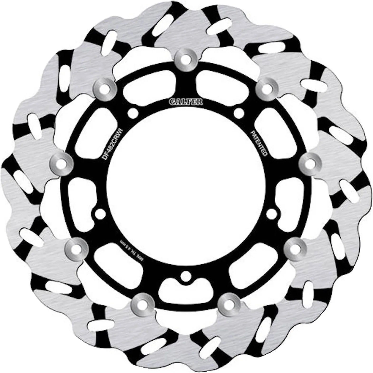 Front Floating Grooved Wave Brake Disc - Galfer Compatible With Yamaha Yzf-R6 600 (2006-2007)
