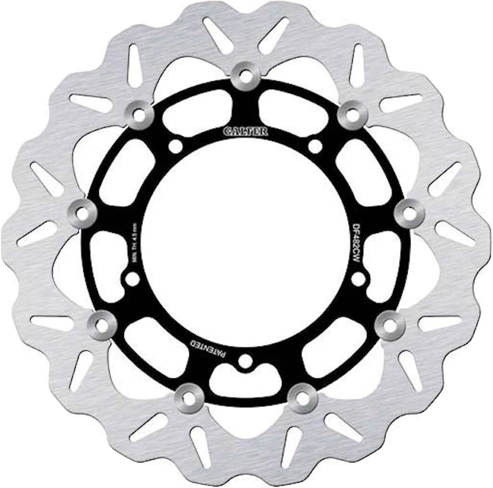 Front Floating Wave Brake Disc - Galfer Compatible With Yamaha Yzf-R6 600 (2005)