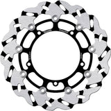 Front Floating Grooved Wave Brake Disc - Galfer Compatible With Yamaha Mt-09 Sports Tracker Abs (2014)