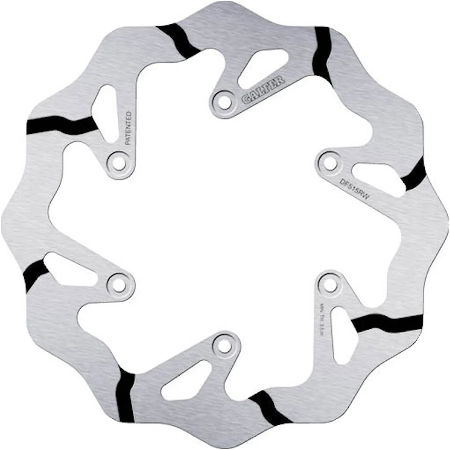 Rear Fixed Grooved Wave Brake Disc - Galfer Compatible With Fantic Motor 450 Rally (2022)