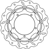 Front Floating Wave Brake Disc - Galfer Compatible With Yamaha Xtz 1200 Ze Super Ténéré Abs (2014)