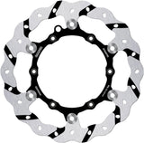 Front Floating Oversized Grooved Wave Brake Disc - Galfer Compatible With Husqvarna 350 Fe (2014)