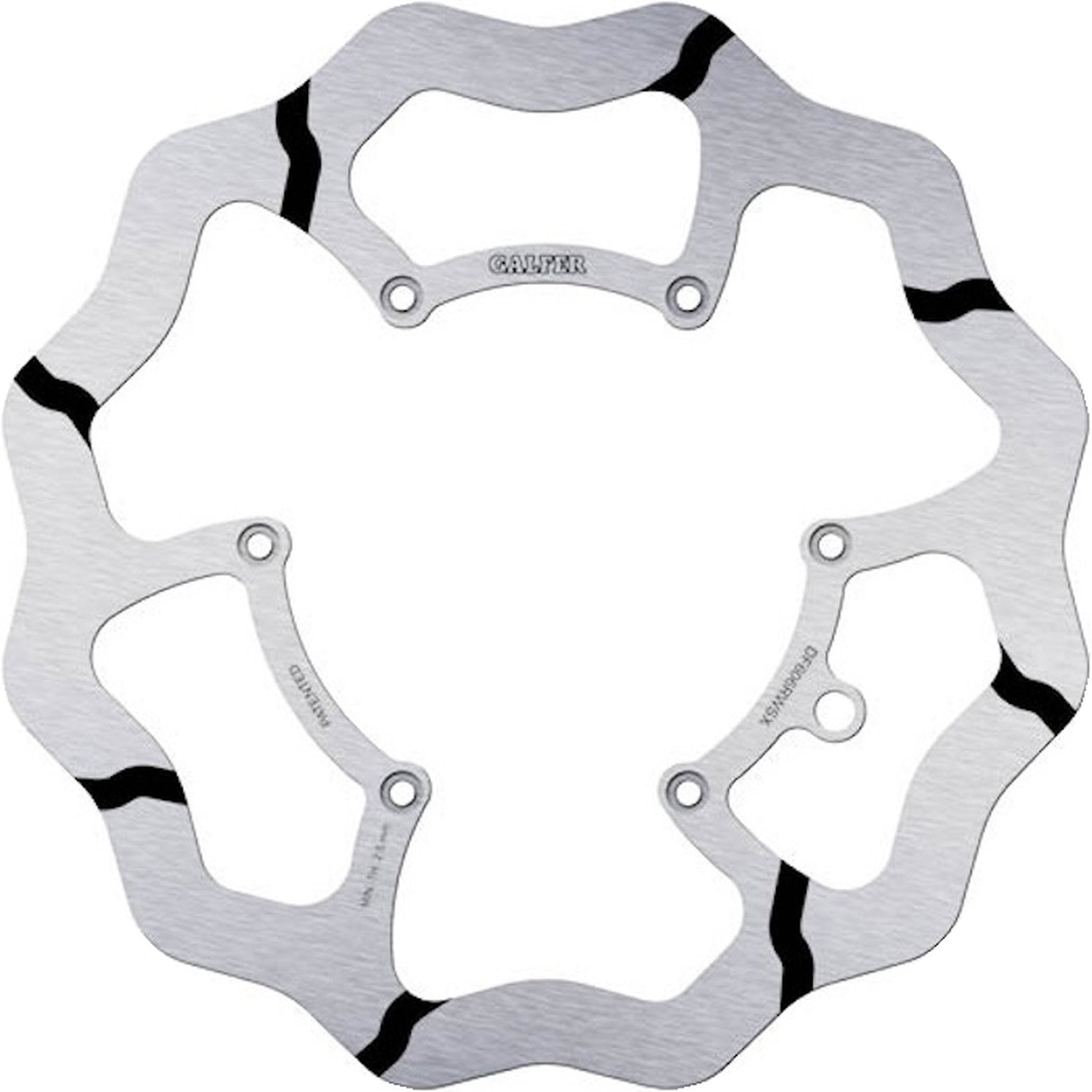 Front Fixed Oversized Grooved Wave Brake Disc - Galfer Compatible With Alfer 250 Vr Enduro (1995)