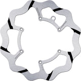 Front Fixed Oversized Grooved Wave Brake Disc - Galfer Compatible With Alfer 125 Vr 4T No Limits (2003)