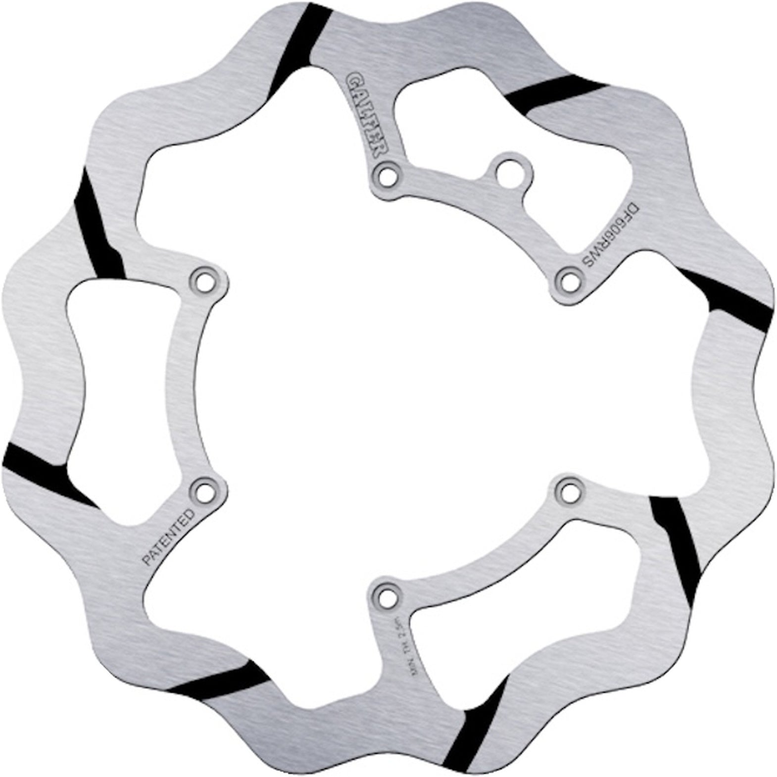 Front Fixed Oversized Grooved Wave Brake Disc - Galfer Compatible With Alfer 250 Vr Enduro (1995)