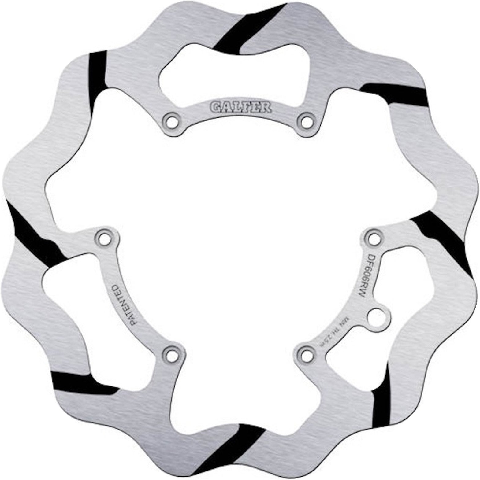 Front Fixed Grooved Wave Brake Disc - Galfer Compatible With Alfer 250 Vr Motocross (1995)