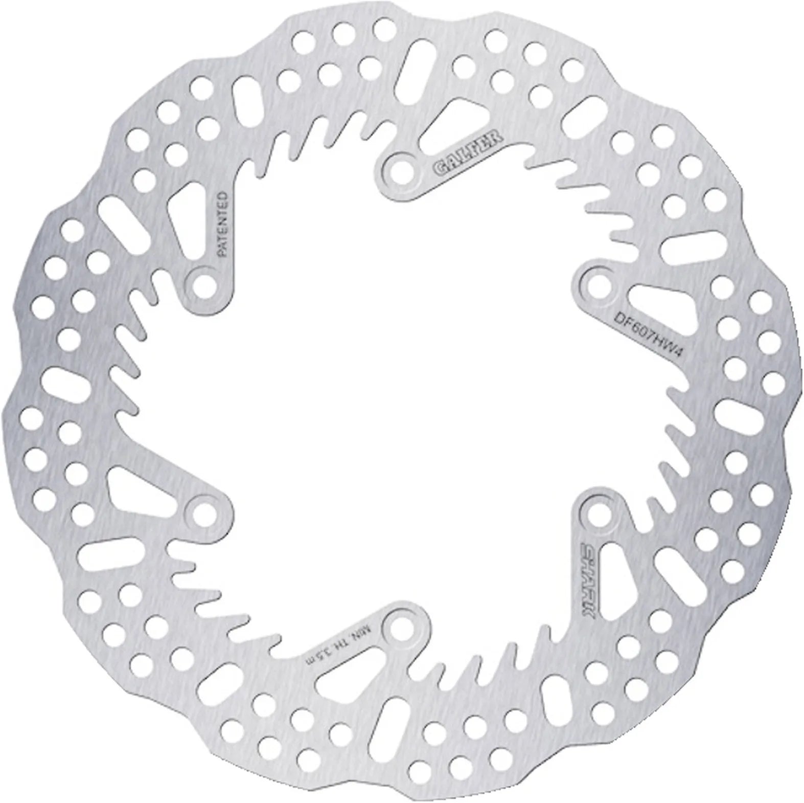 Rear Fixed Shark Brake Disc - Galfer Compatible With Ktm 250 Sx Egs Exc (1993)