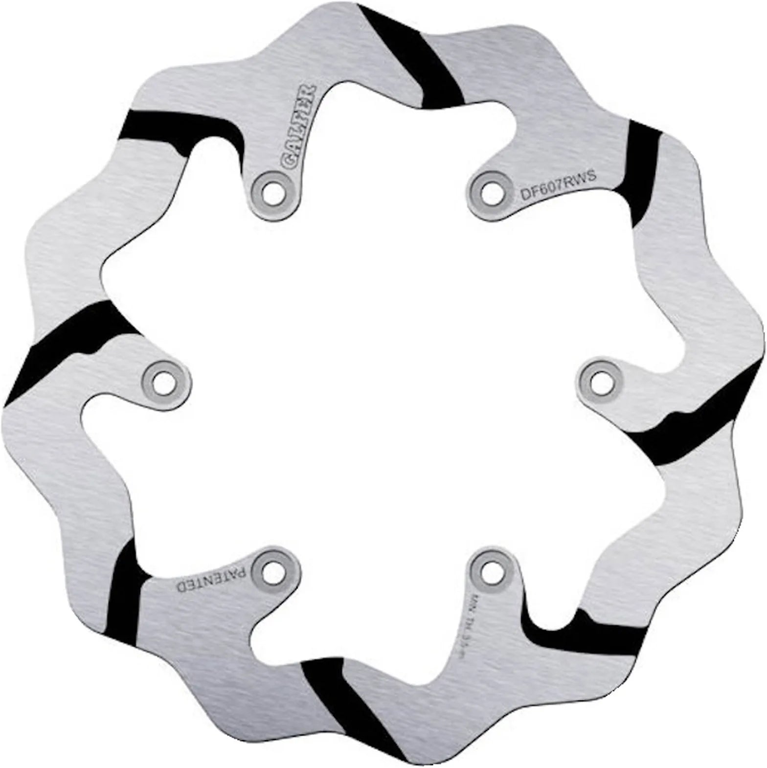 Rear Fixed Oversized Grooved Wave Brake Disc - Galfer Compatible With Ktm 300 Enduro (1992)