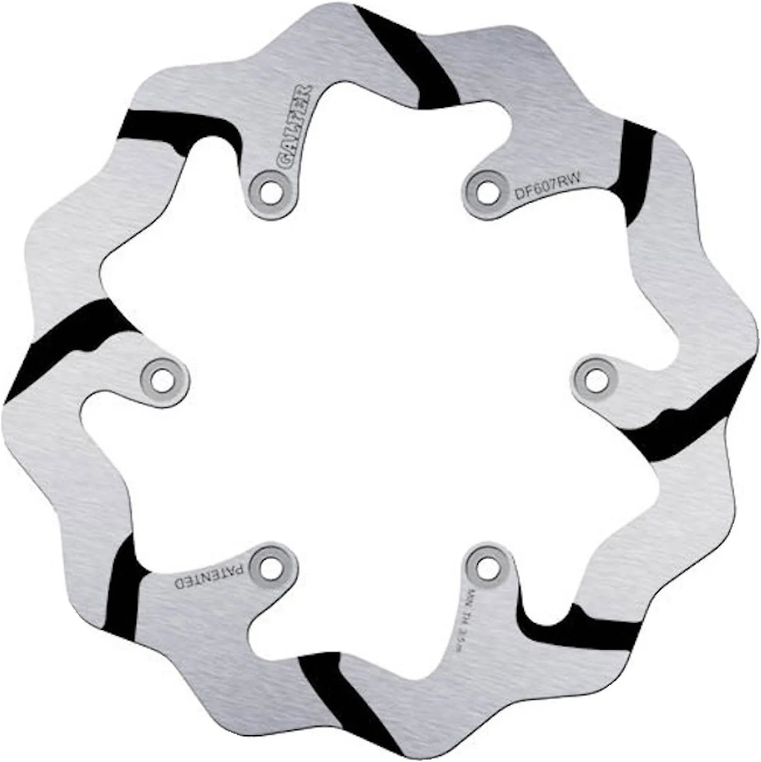Rear Fixed Grooved Wave Brake Disc - Galfer Compatible With Husaberg 250 Te (2011)