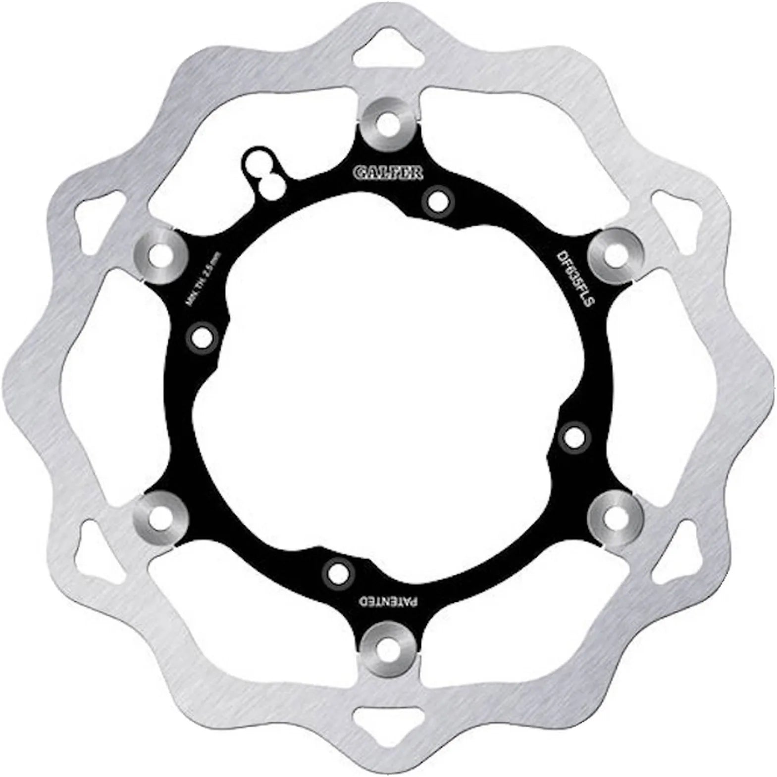 Front Floating Oversized Wave Brake Disc - Galfer Compatible With Ossa Enduro 300 I (2012)