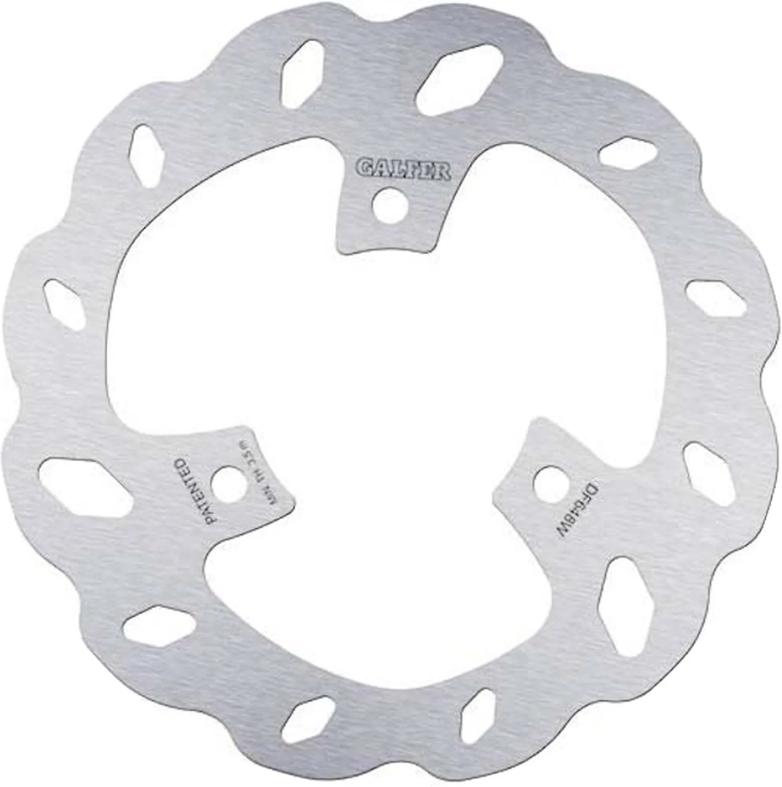 Rear Fixed Wave Brake Disc - Galfer Compatible With Aprilia Arrecife 125 (2003-2005)