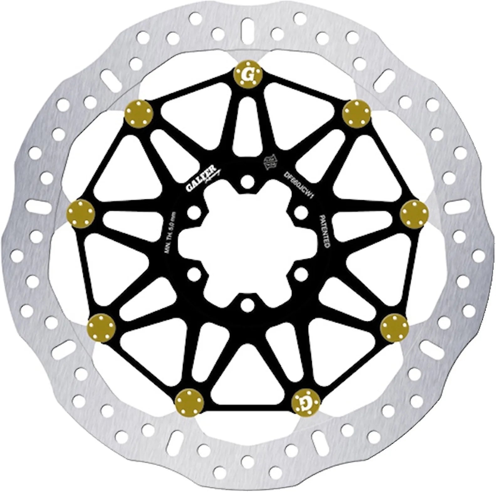 Front Floatech Racing Wave Brake Disc - Galfer Compatible With Bimota Db4 900 (1998-1999)