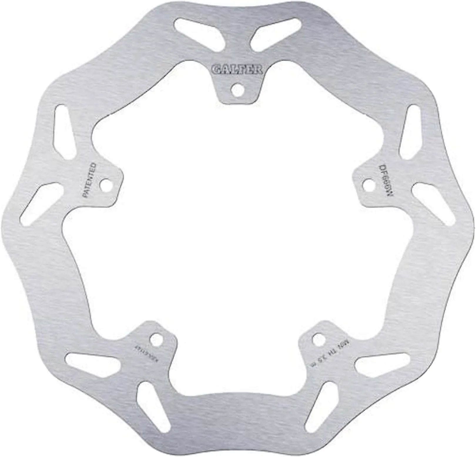 Rear Right Fixed Wave Brake Disc - Galfer Compatible With Piaggio X9 250 Evolution (2004)