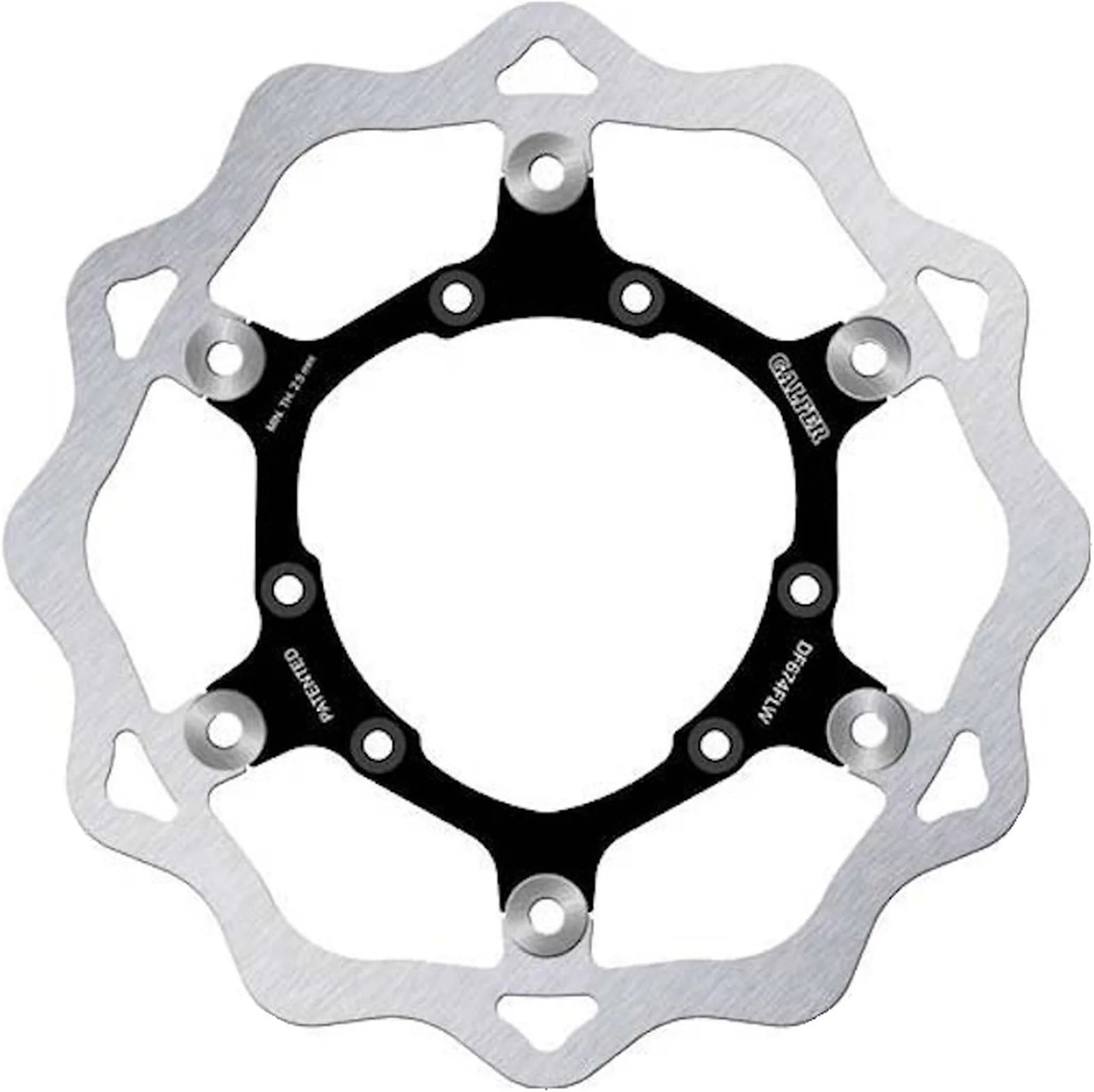 Front Floating Wave Brake Disc - Galfer Compatible With Derbi Senda R 4T 125 (2004)