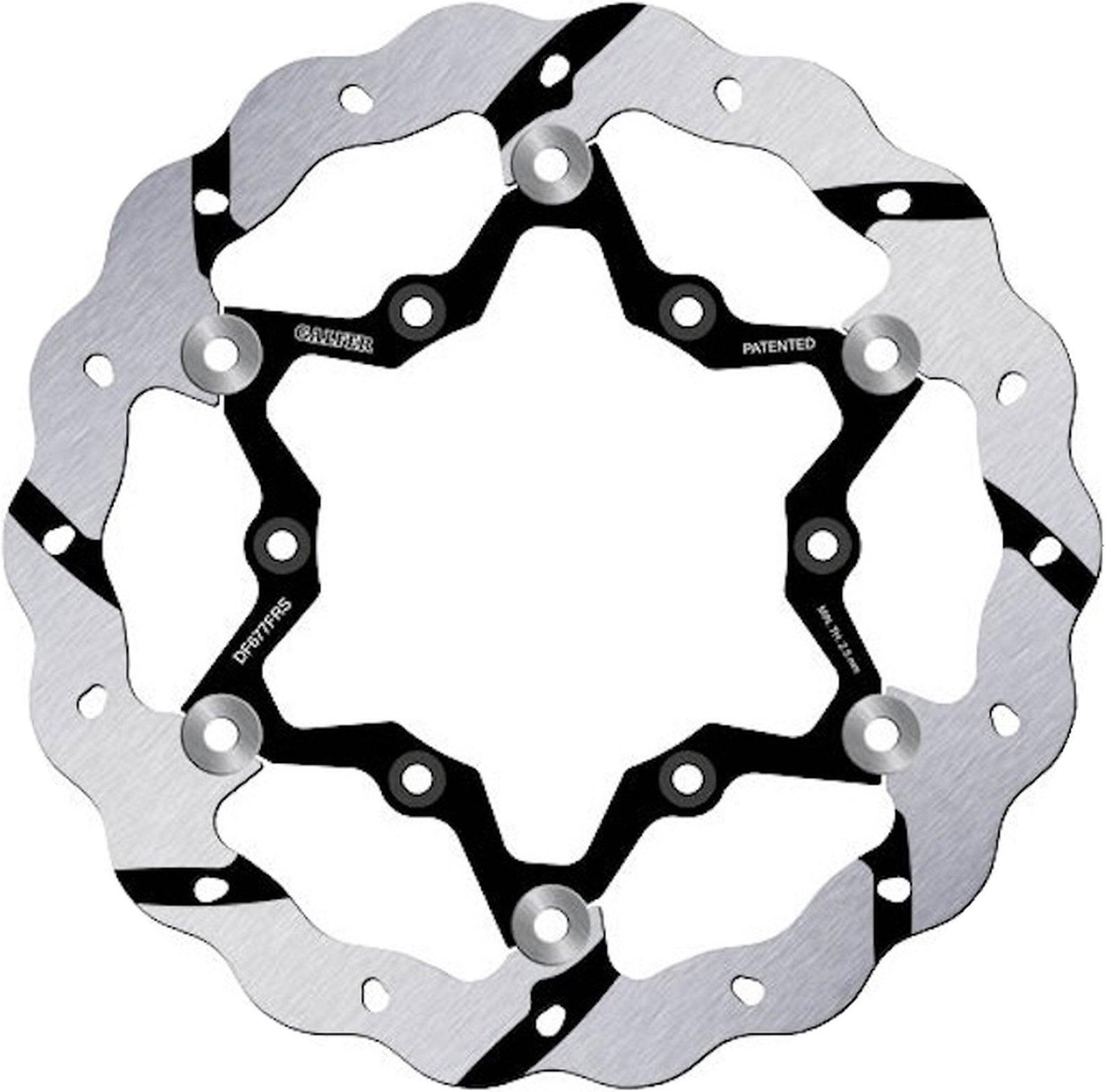 Front Floating Oversized Grooved Wave Brake Disc - Galfer Compatible With Ajp Pr 4 125 Enduro (2005-2009)