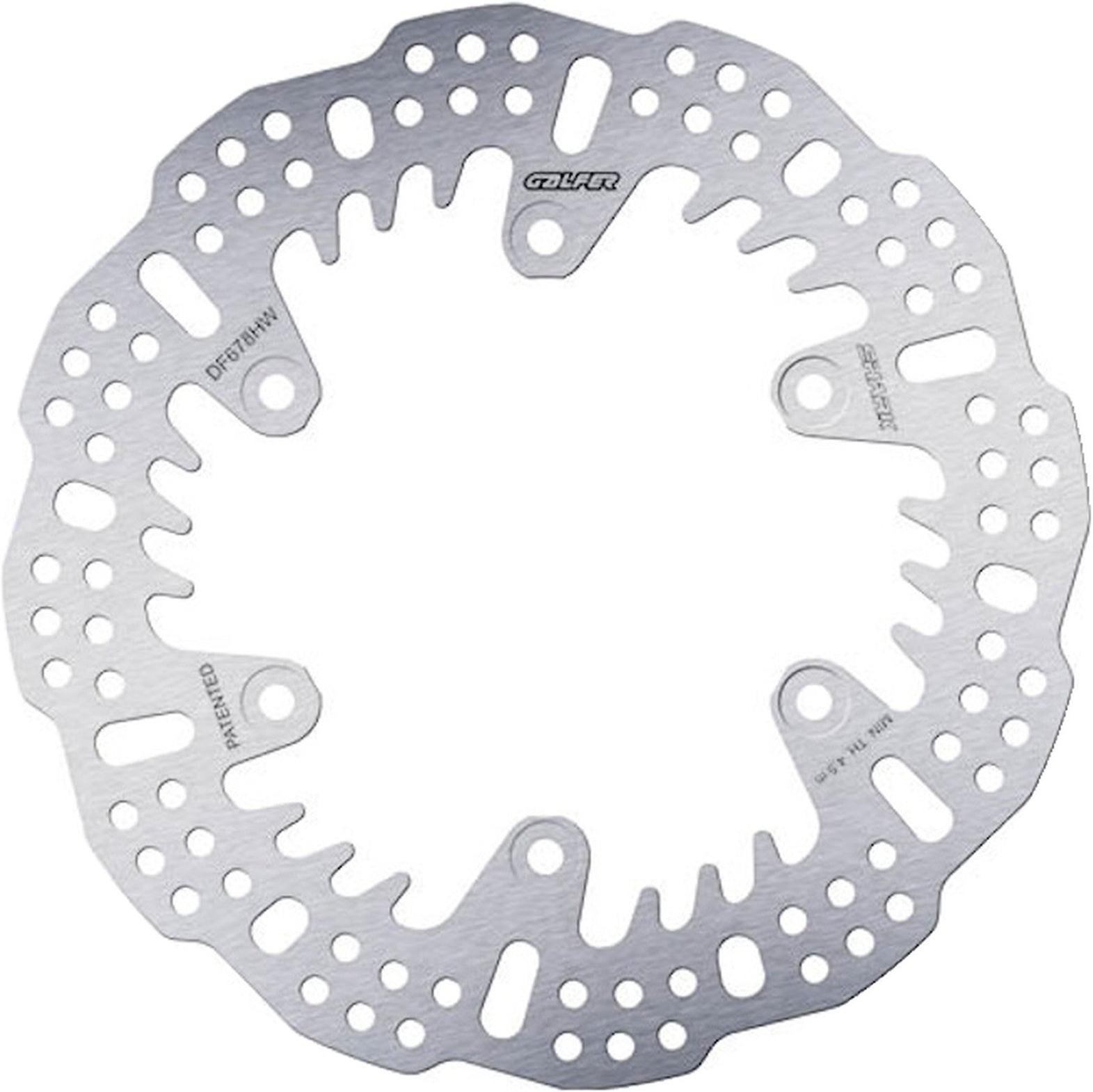 Rear Fixed Shark Brake Disc - Galfer Compatible With Ajp Pr 4 125 Sm - Pro (2010)
