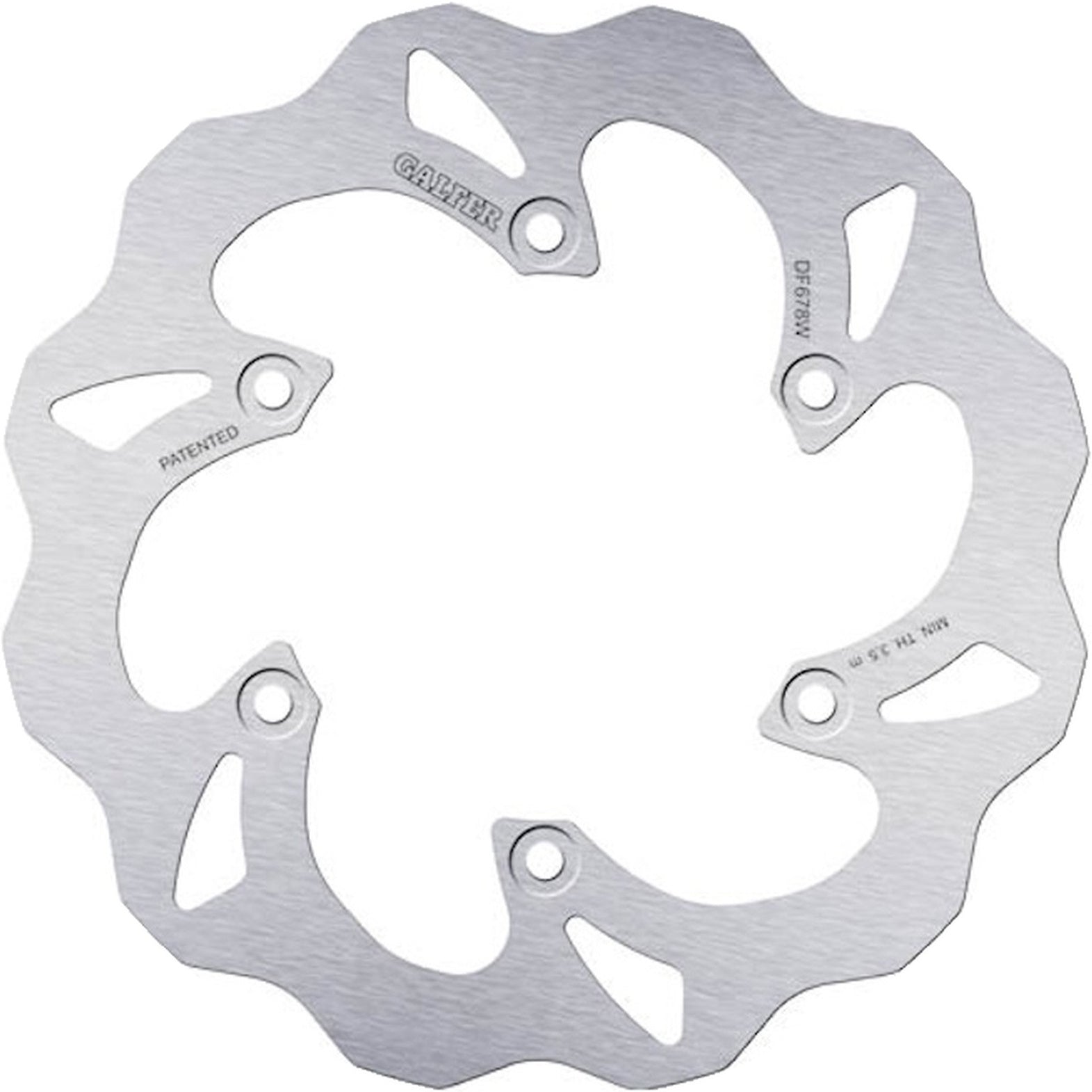 Rear Fixed Wave Brake Disc - Galfer Compatible With Ajp Enduro 250 (2005)