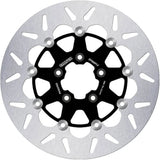 Front Floating Round Brake Disc - Galfer Compatible With Harley-Davidson Fxlr Super Glide Low Rider Custom 1450 (1992-1994)