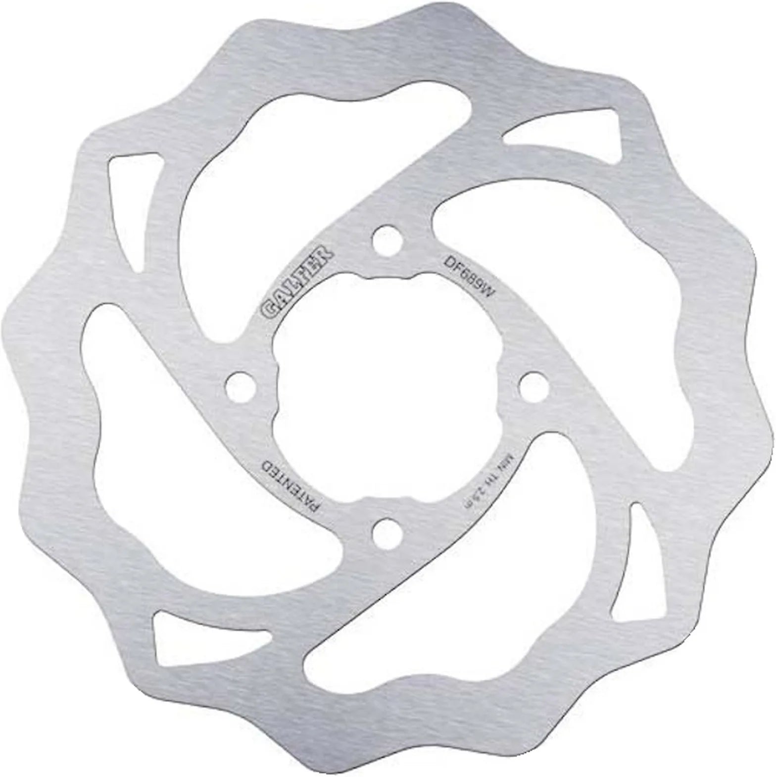 Rear Fixed Wave Brake Disc - Galfer Compatible With Metrakit Srm 110 4T (2007)