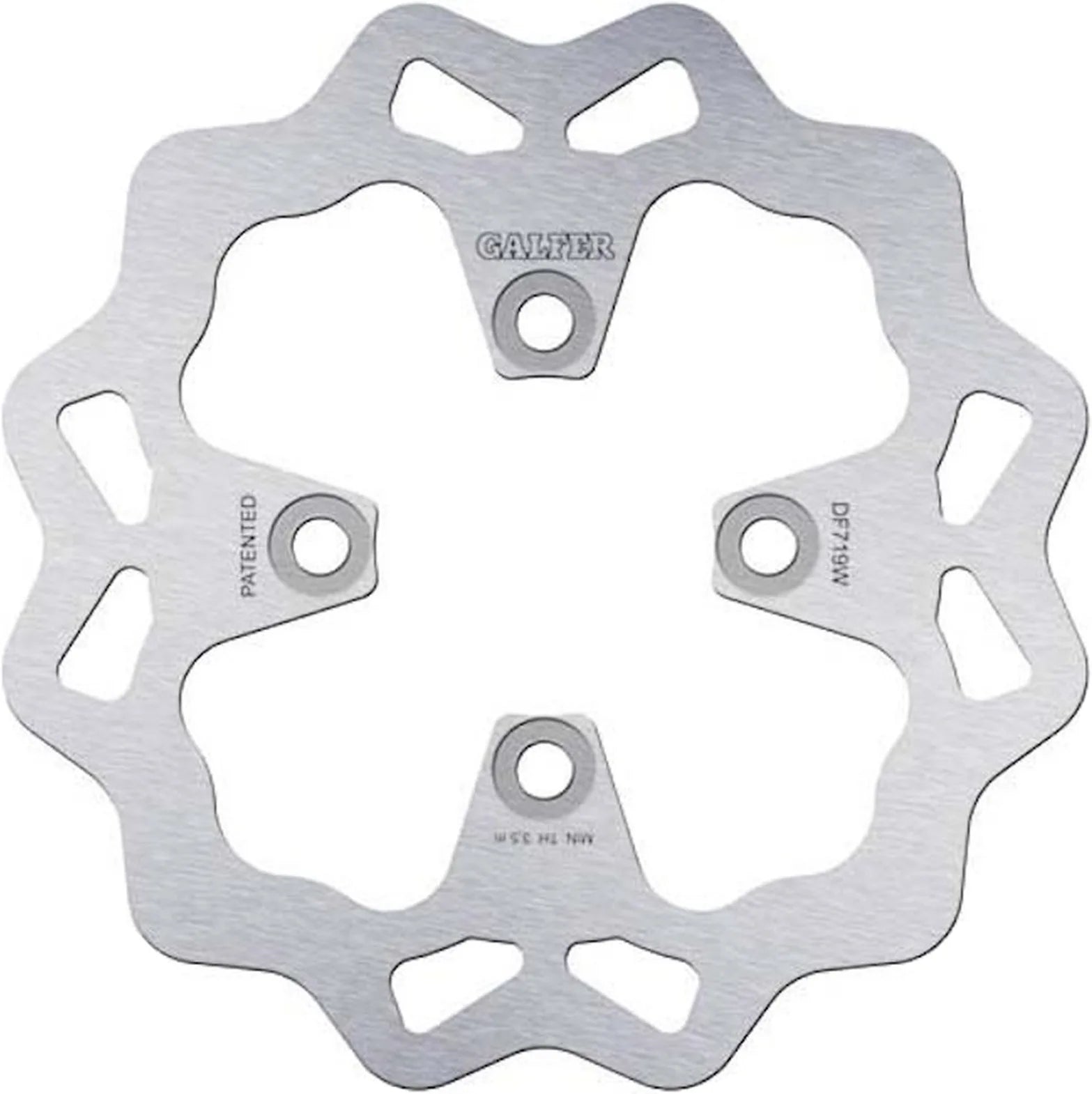 Front Right Fixed Wave Brake Disc - Galfer Compatible With Bombardier Traxter Max 650 (2004)