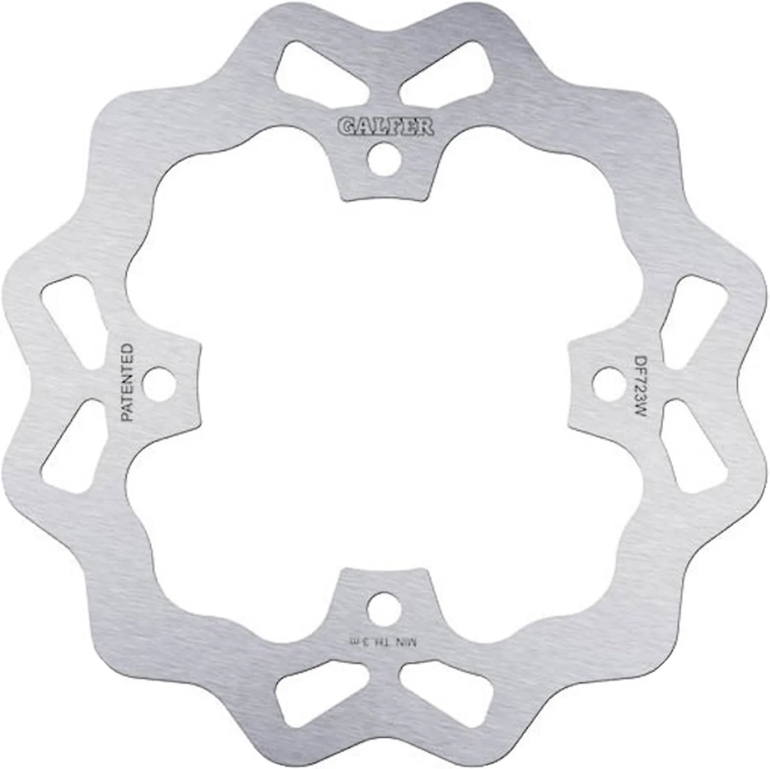 Front Fixed Wave Brake Disc - Galfer Compatible With Arctic Cat 500 2X4 - 4X4 (1998-2004)