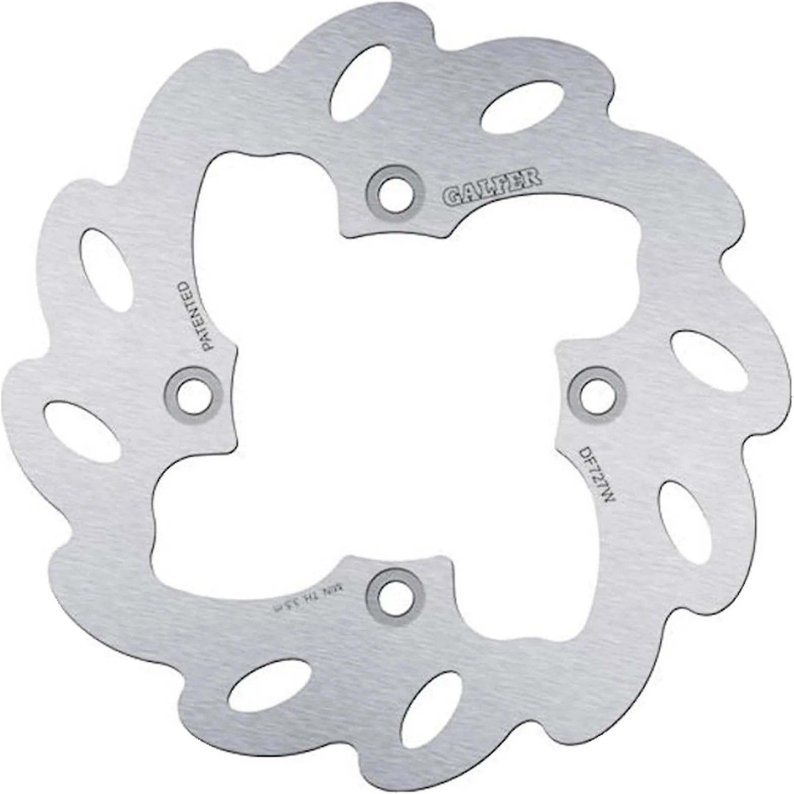 Rear Left Fixed Wave Brake Disc - Galfer Compatible With Bombardier Ds 650 - Baja