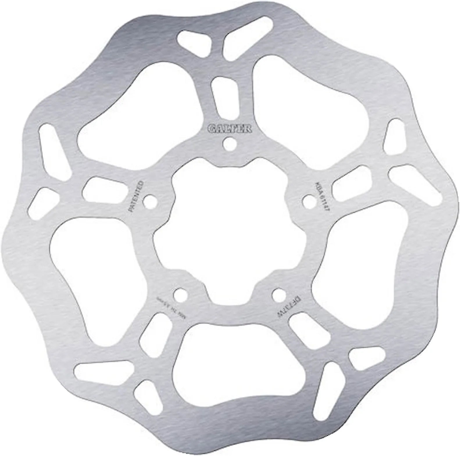 Front Fixed Wave Brake Disc - Galfer Compatible With Derbi Boulervard 150 (2003)
