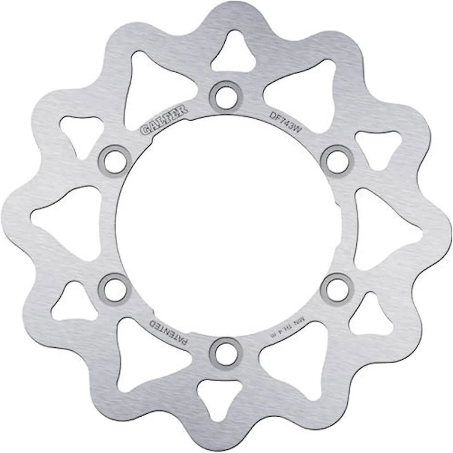 Rear Fixed Wave Brake Disc - Galfer Compatible With Gasgas Hp Wild 50 (2003)