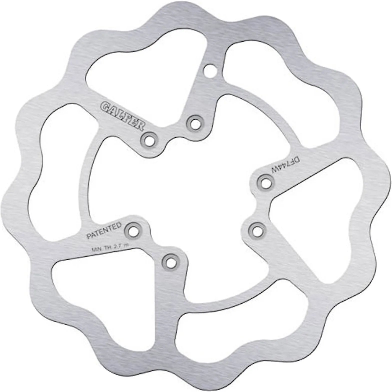Front Fixed Wave Brake Disc - Galfer Compatible With Beta Ar-T 50 (2005)