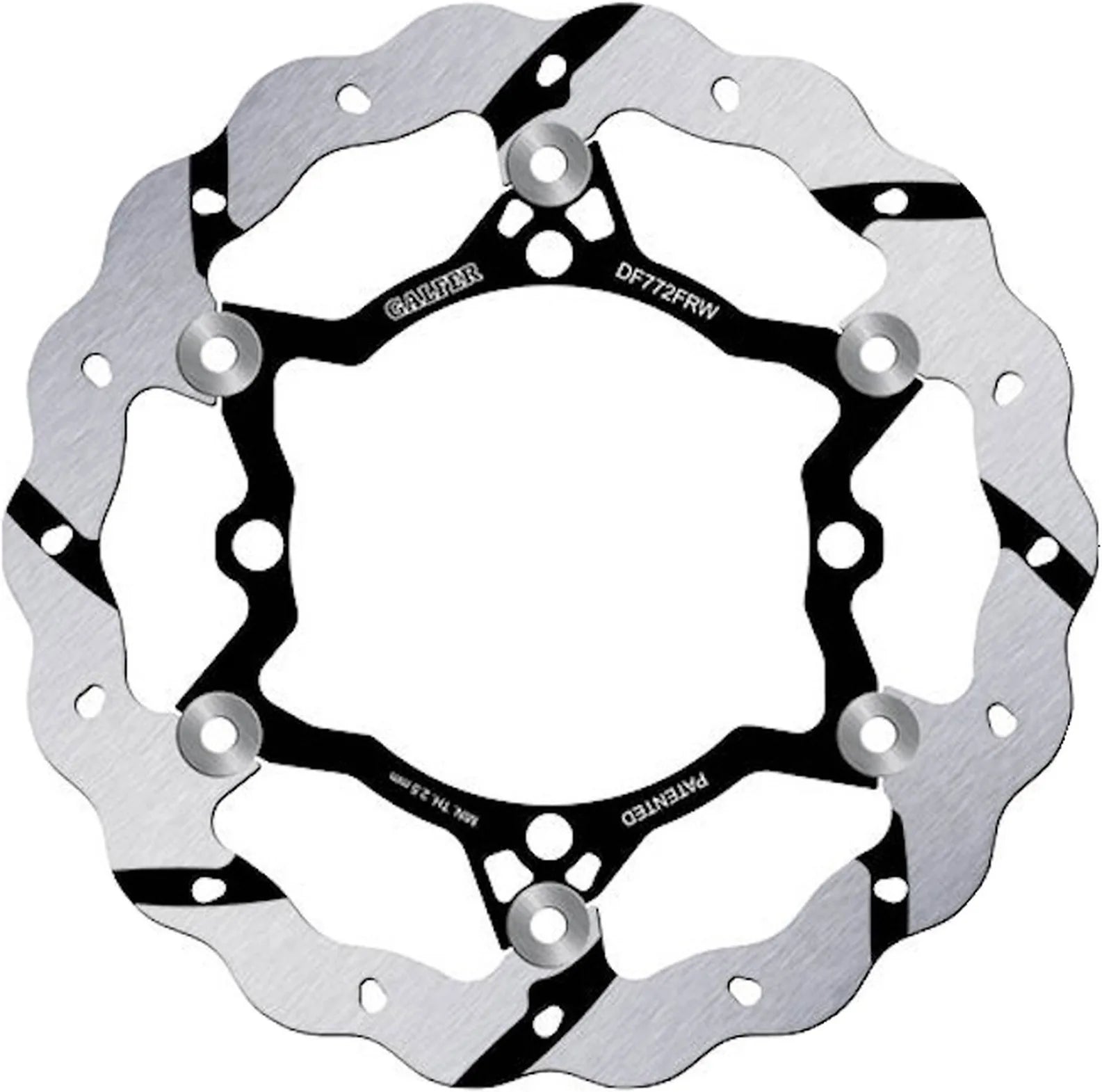 Front Floating Grooved Wave Brake Disc - Galfer Compatible With Sherco 2.5 If 250 (2009)