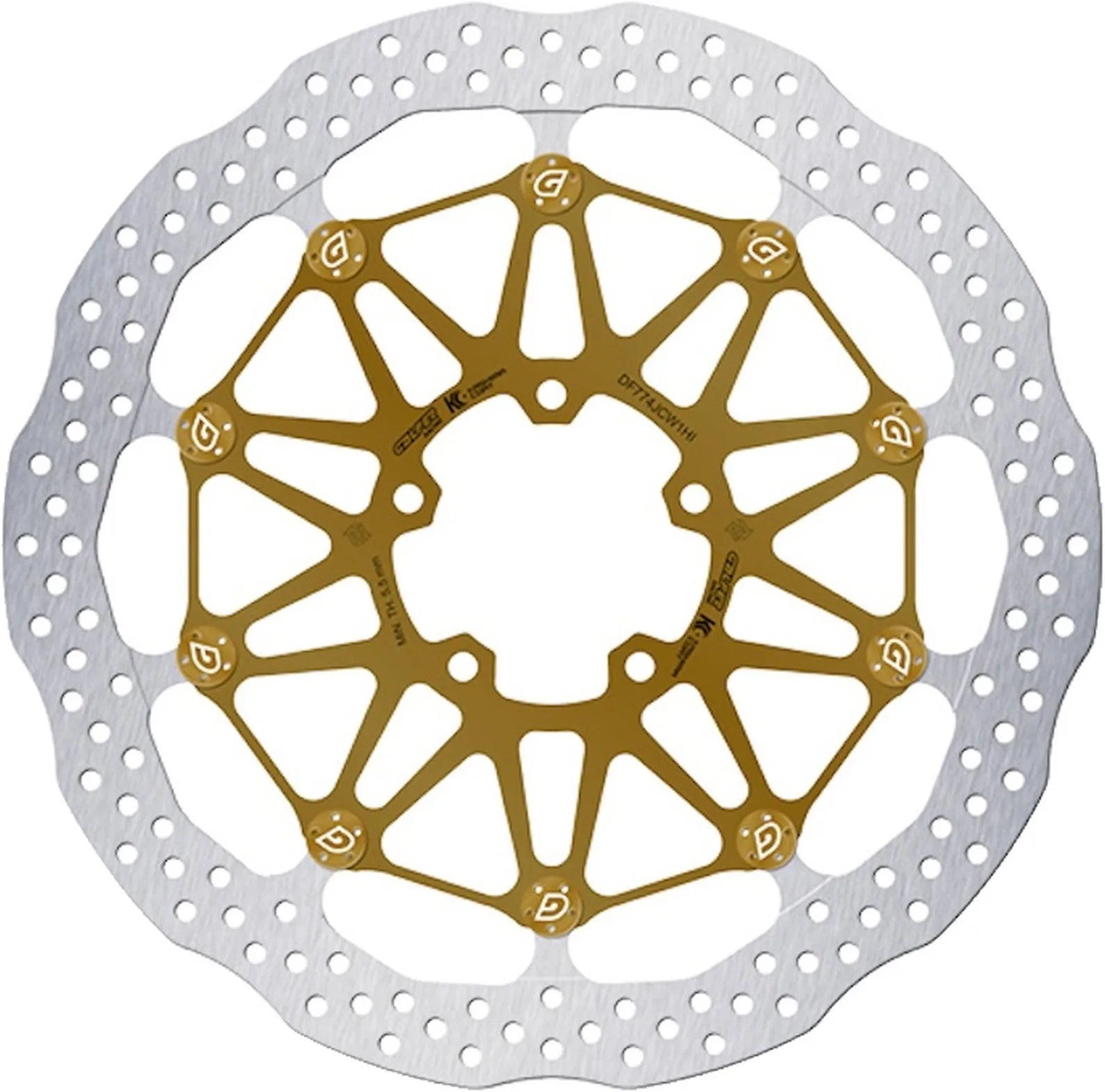 Front Floatech Racing Wave Brake Disc - Galfer Compatible With Ducati 1199 Panigale (2012)