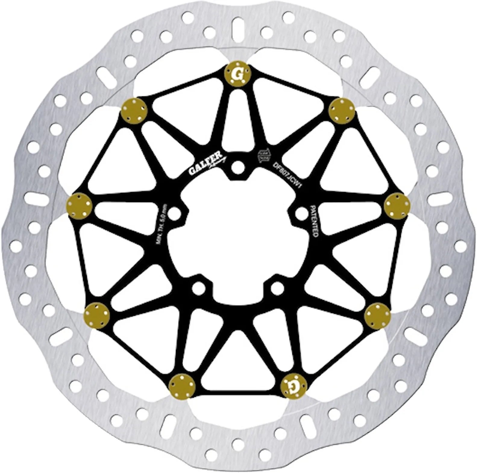 Front Floatech Racing Wave Brake Disc - Galfer Compatible With Ducati Diavel X 1260 S (2019-2023)